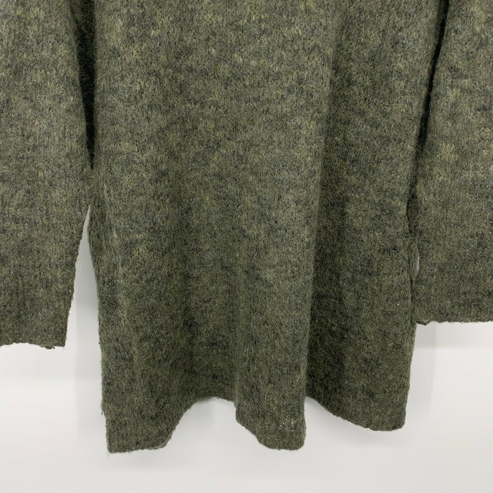 Free People Sweater Women Small Green V Neck Pullover Oversized Knit Long Sleeve - Picture 8 of 8